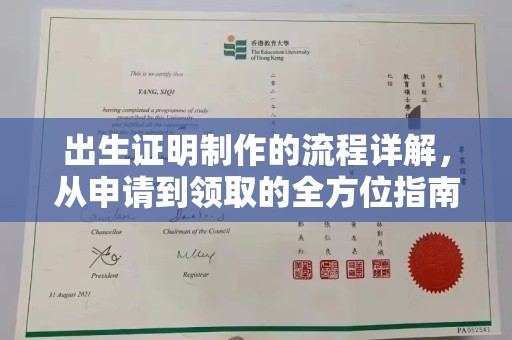 淇滨出生证明制作的流程详解，从申请到领取的全方位指南